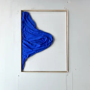 Cudro con iluminación "Azul Ondulante"